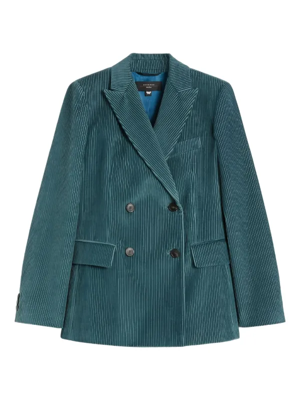 Weekend Max Mara コーデュロイ ダブルジャケット | ブルー
