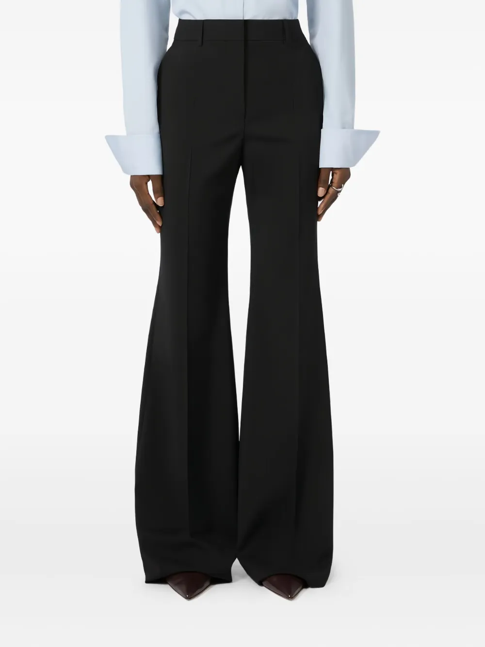 Max Mara Broek met geplooide voorkant Zwart