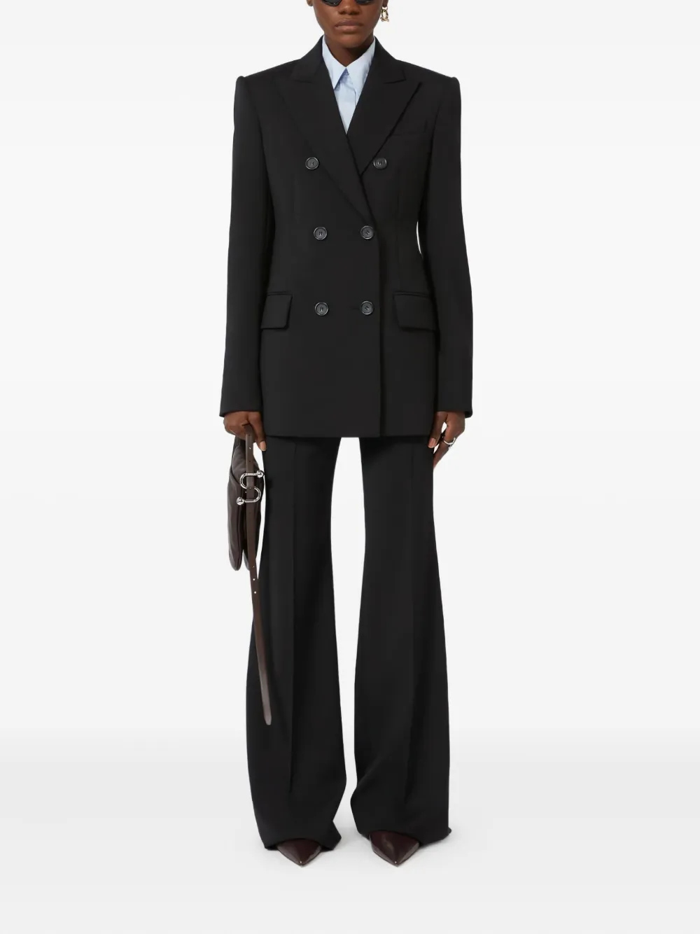 Max Mara pleated-front trousers - Zwart