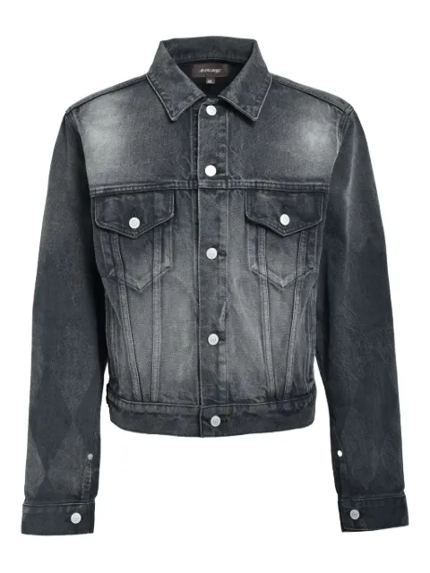 MASU diamond-pattern denim jacket