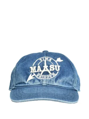 帽子 22SS WINDMILL DENIM HAT masu MASU ロゴ キャップ | グレー | FARFETCH JP