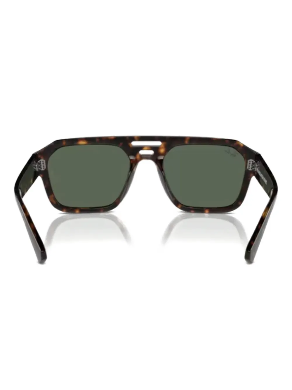 Ray-Ban Zonnebril met dubbele neusbrug Bruin
