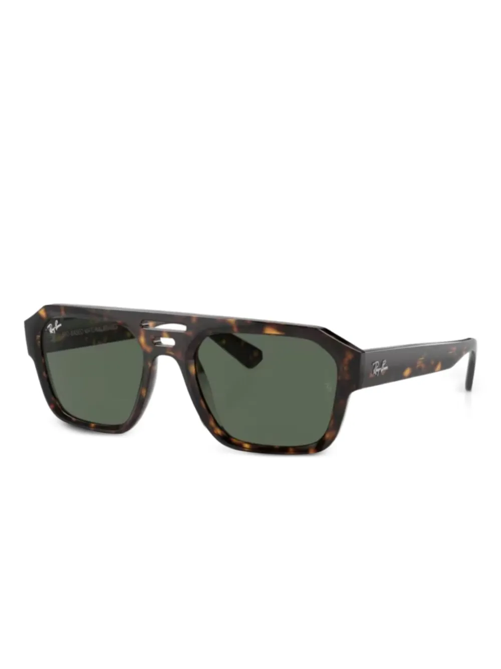Ray-Ban Zonnebril met dubbele neusbrug Bruin