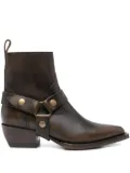 Golden Goose 40mm leather ankle-strap boots - Brown