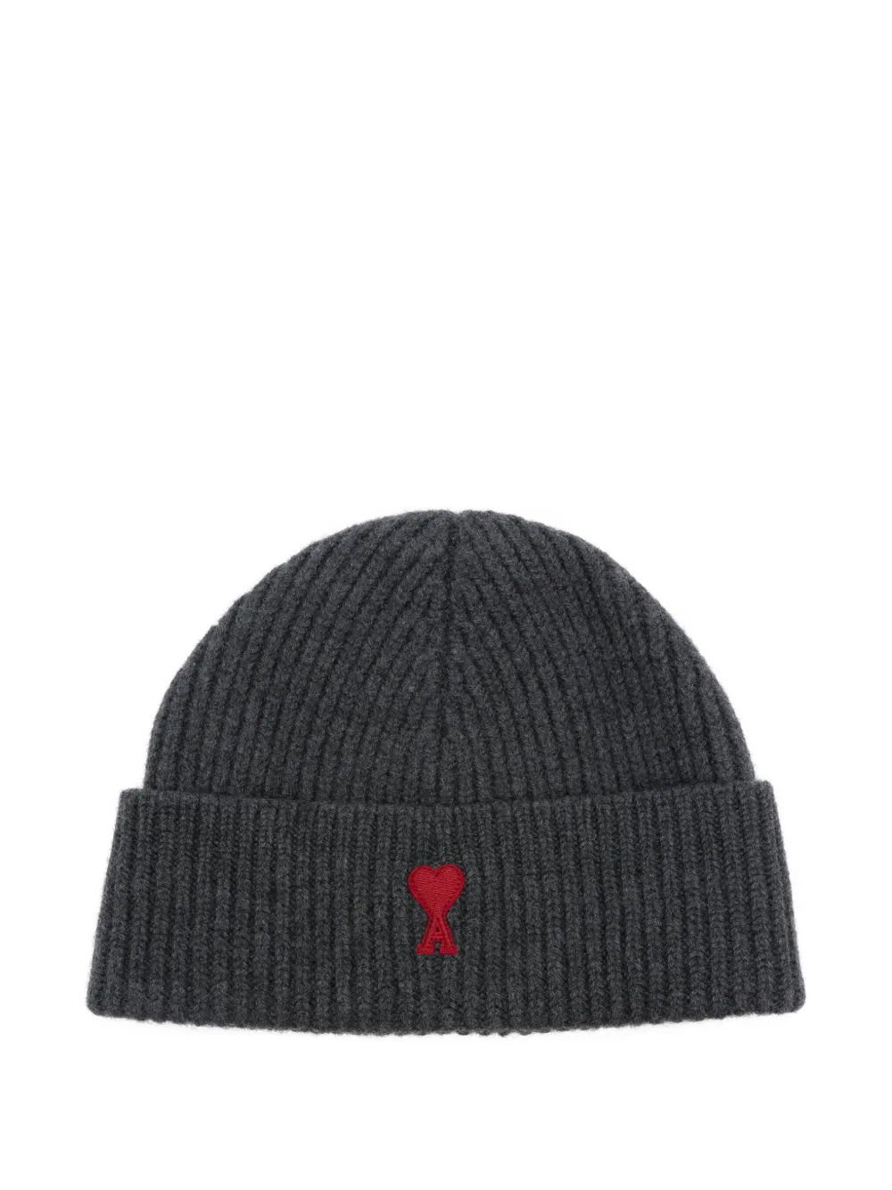 AMI Paris embroidered-logo beanie | Grey | Image 1