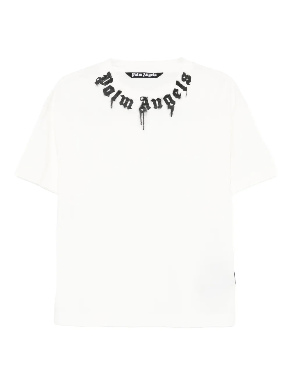 Palm Angels Katoenen T-shirt met logo Wit