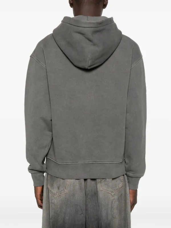 Palm Angels logo-print Hoodie | Grey | FARFETCH