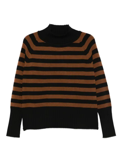 BeYou high-neck striped sweater