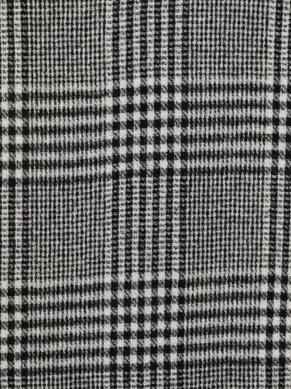 Faliero Sarti plaid-pattern frayed-edge scarf - Zwart
