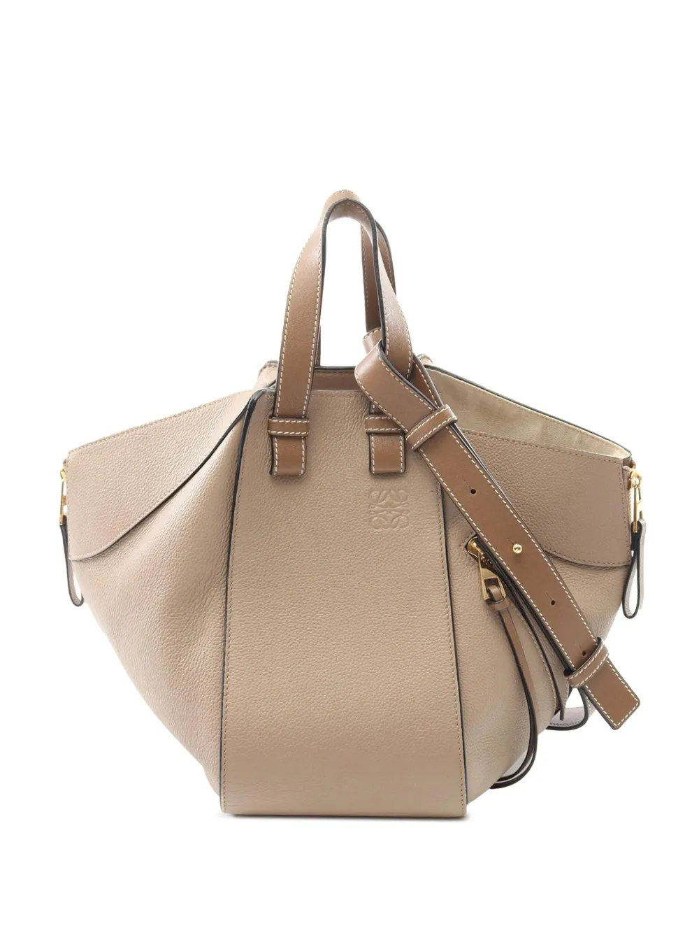 Loewe Pre-Owned 2015-2025 Small Leather Hammock Bag satchel - ブラウン Loewe Pre-Owned 2015-2025 Small Leather Hammock Bag satchel - ブラウン