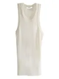 Givenchy ribbed racer-back tank top - White