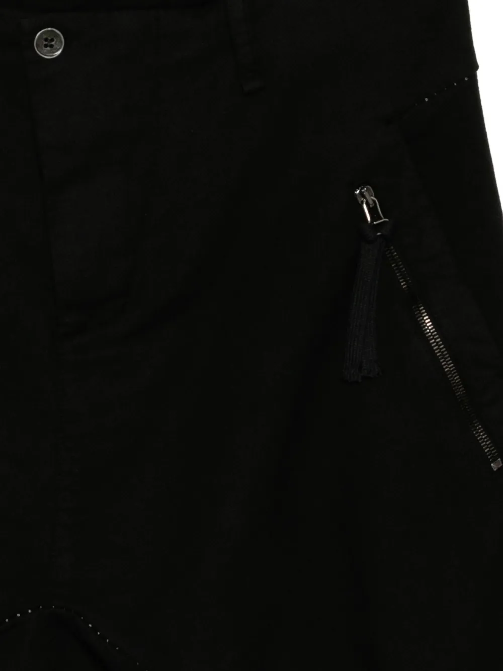 Masnada Drop-crotch Trousers In Black