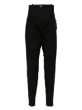 Masnada drop-crotch trousers - Black