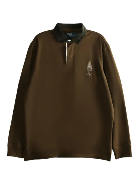 Polo Ralph Lauren bear-embroidered rugby polo shirt
