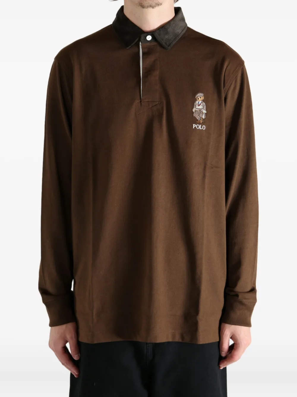 Polo Ralph Lauren bear-embroidered rugby polo shirt | Image 2