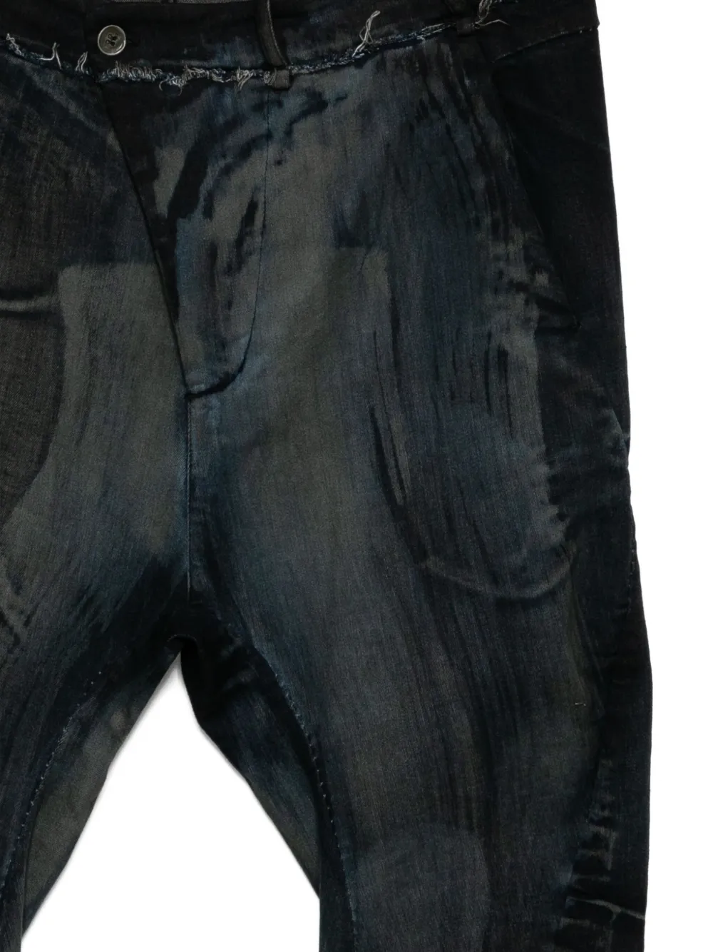Masnada Drop-crotch Jeans In Black