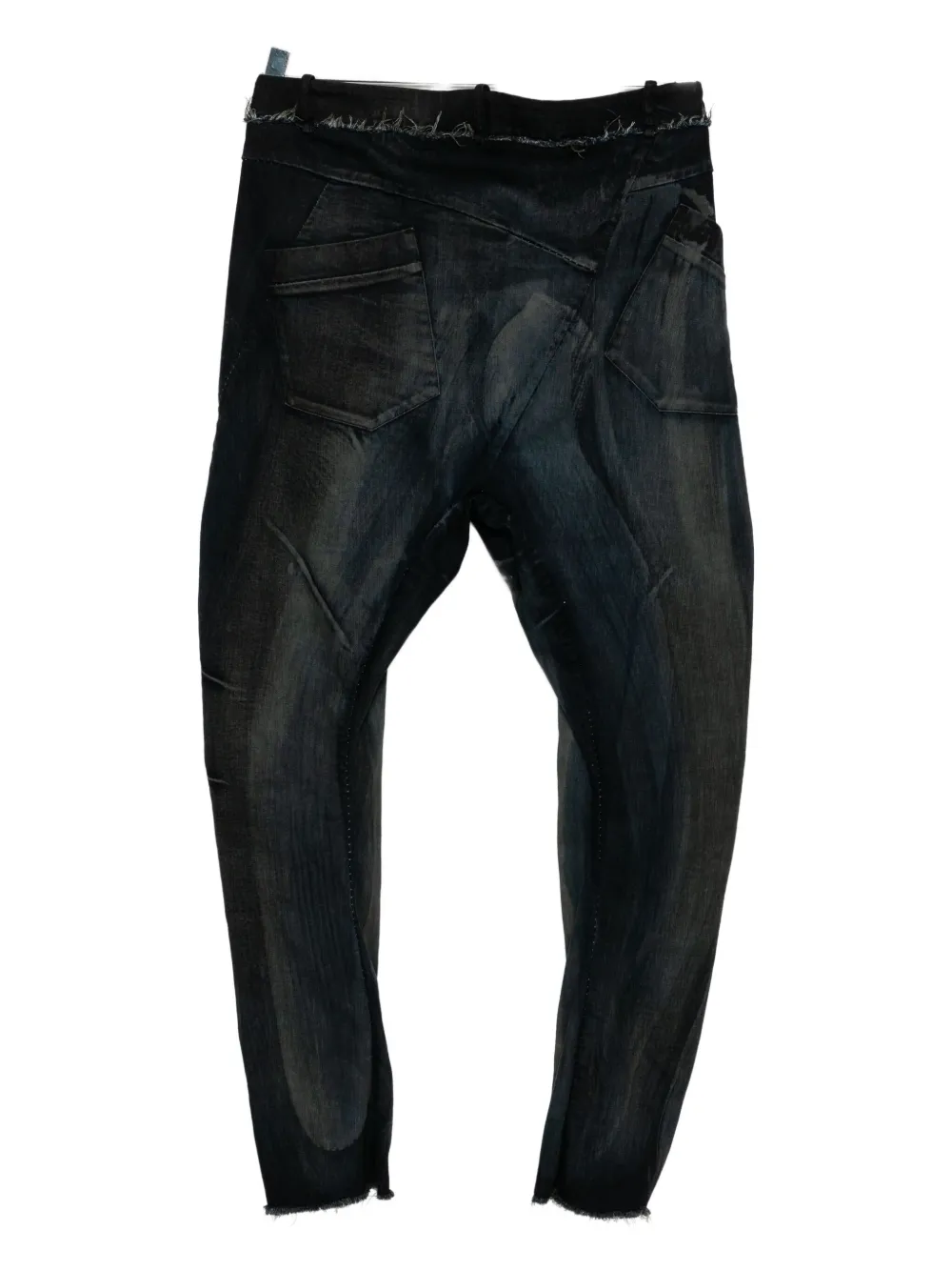 Masnada Jeans met verlaagd kruis - Blauw
