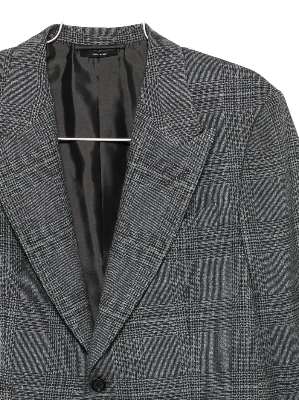 Tom Ford Checked Blazer In Gray