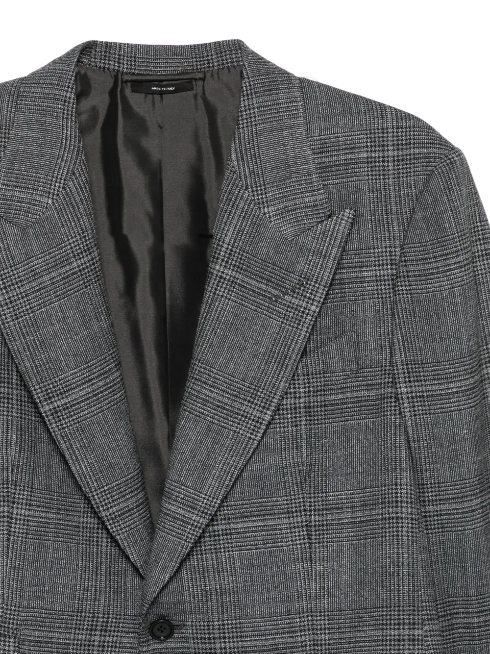 TOM FORD Geruite blazer Grijs