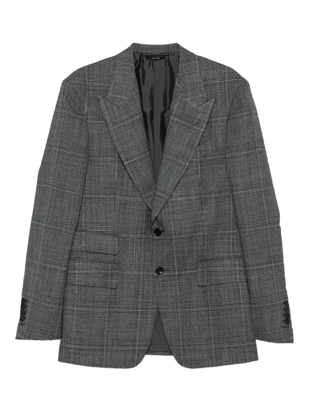 TOM FORD checked blazer - グレー TOM FORD checked blazer - グレー