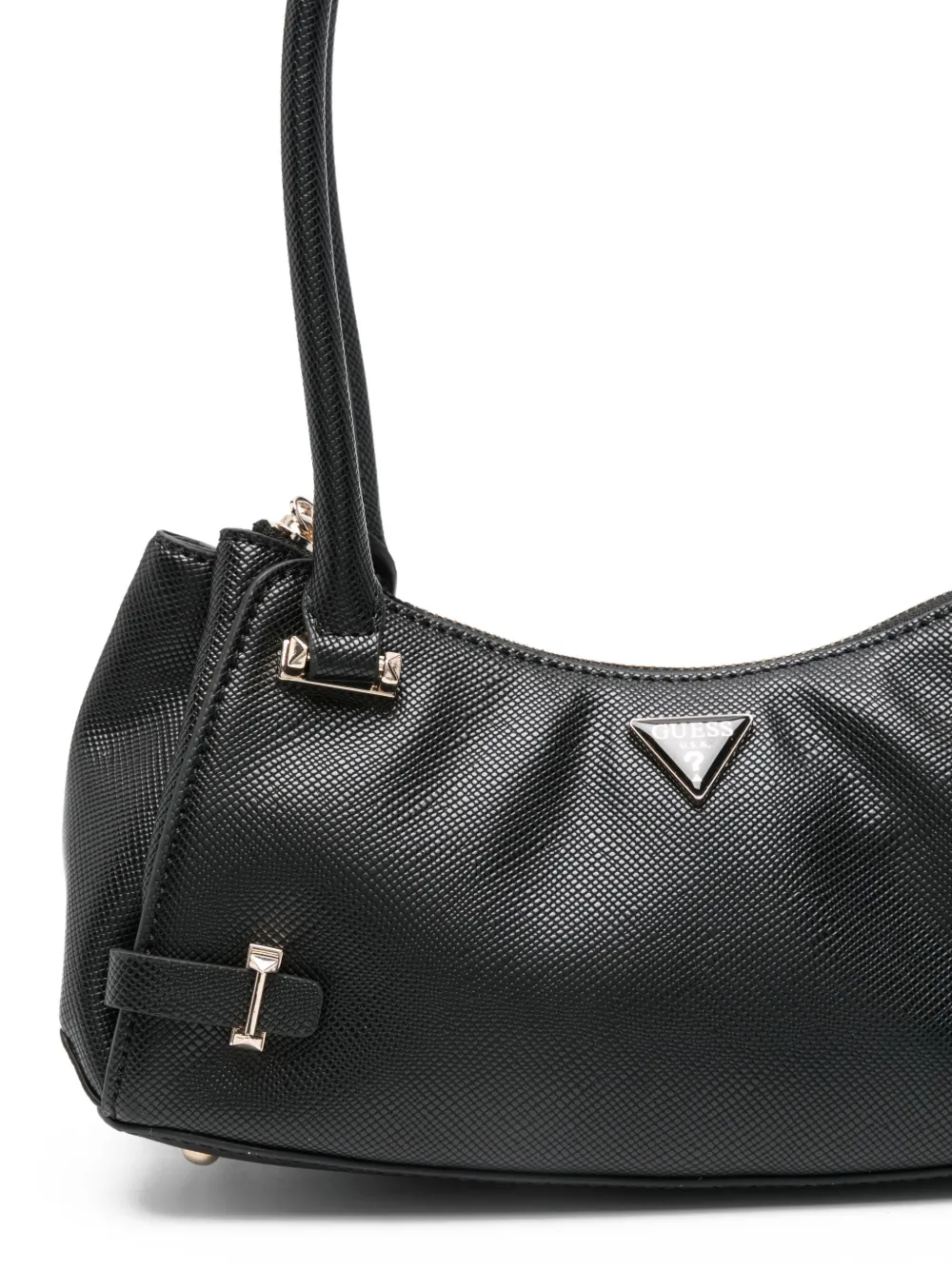 GUESS USA Rosalba schoudertas met logoplakkaat Zwart