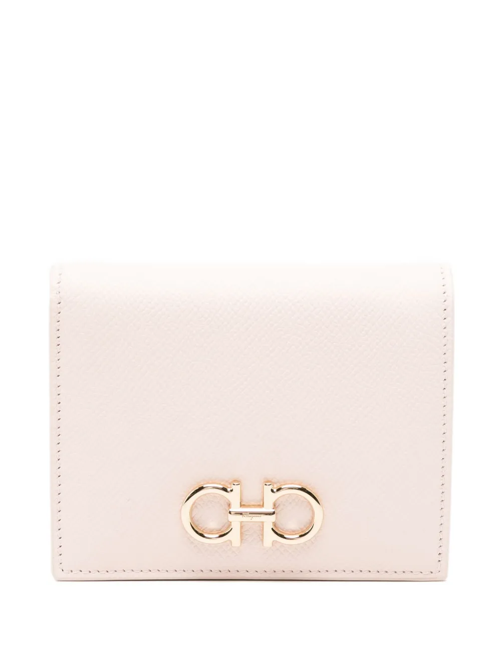 Ferragamo logo-plaque leather wallet - ピンク Ferragamo logo-plaque leather wallet - ピンク