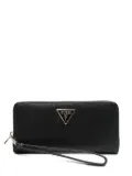GUESS USA Maxi Laurel logo-plaque wallet - Black