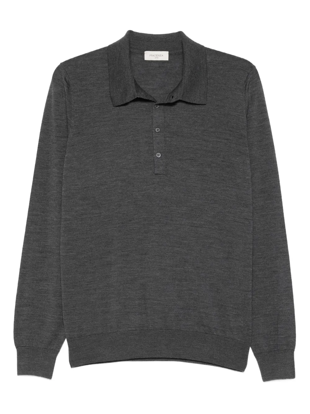 Piacenza Cashmere wool polo shirt | Grey | Image 1
