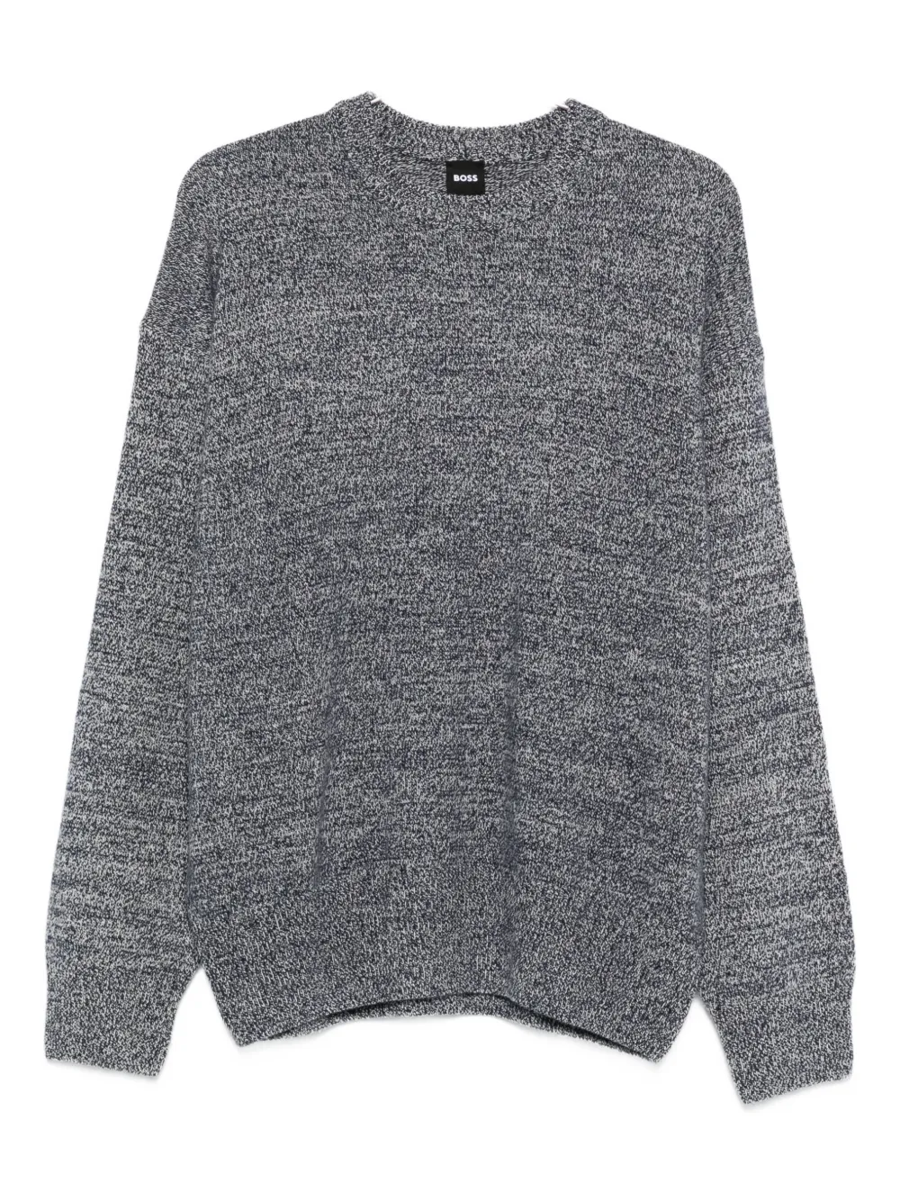 Hugo Boss Speckled Crew-neck Sweater In Animal Print
