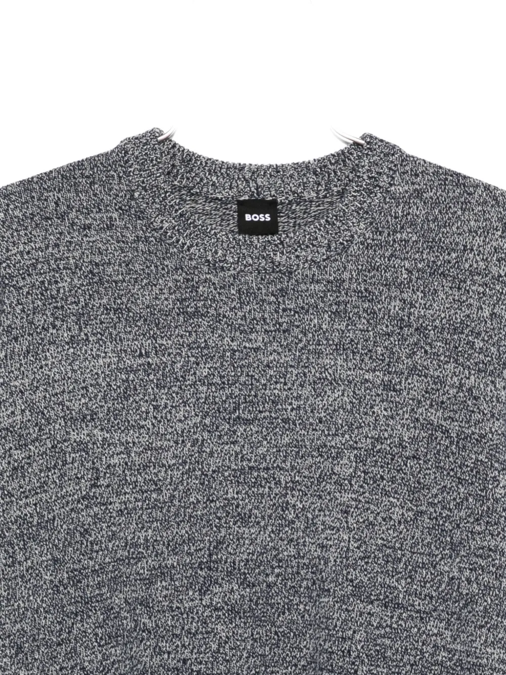 Hugo Boss Speckled Crew-neck Sweater In Animal Print
