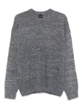 BOSS speckled crew-neck sweater - Grey