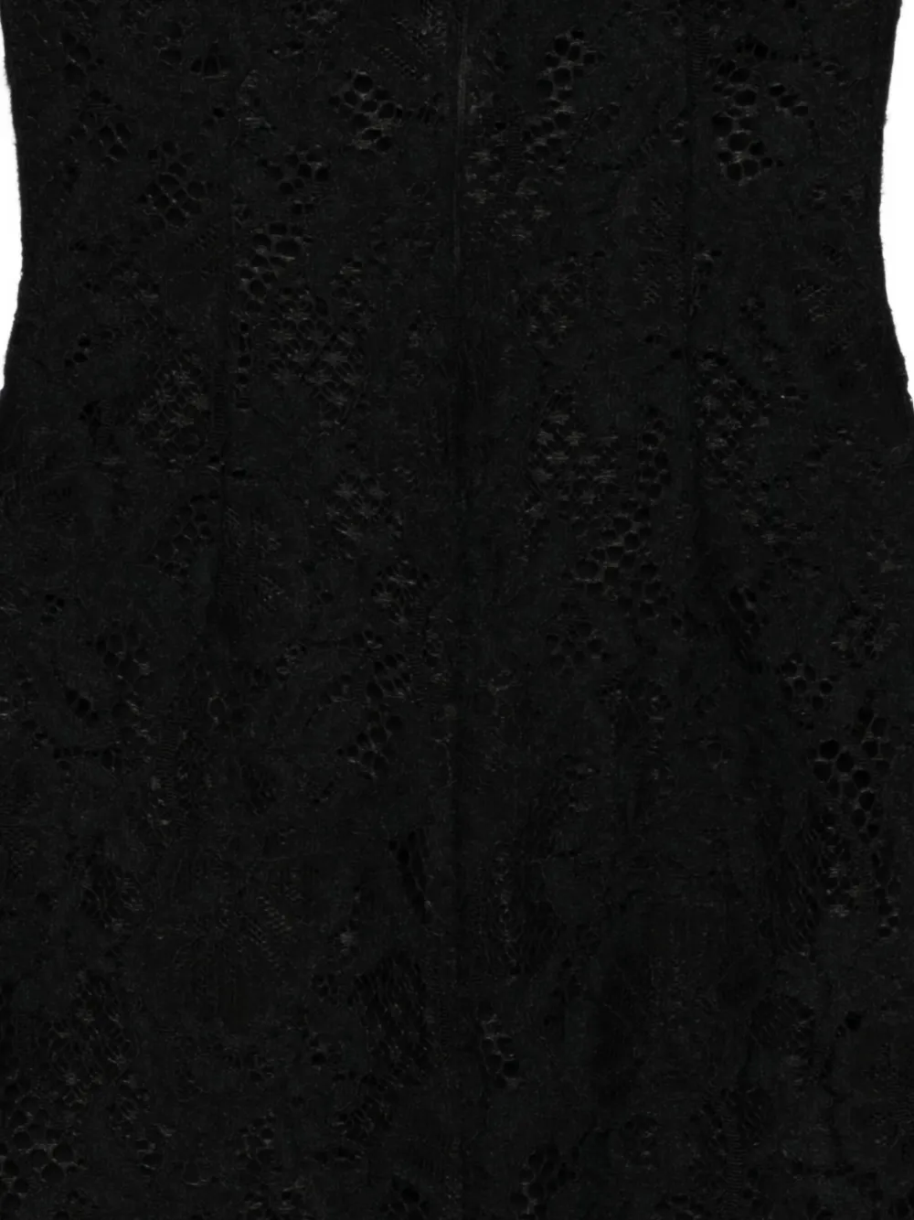 MANURI Mini-jurk met hoge hals Zwart