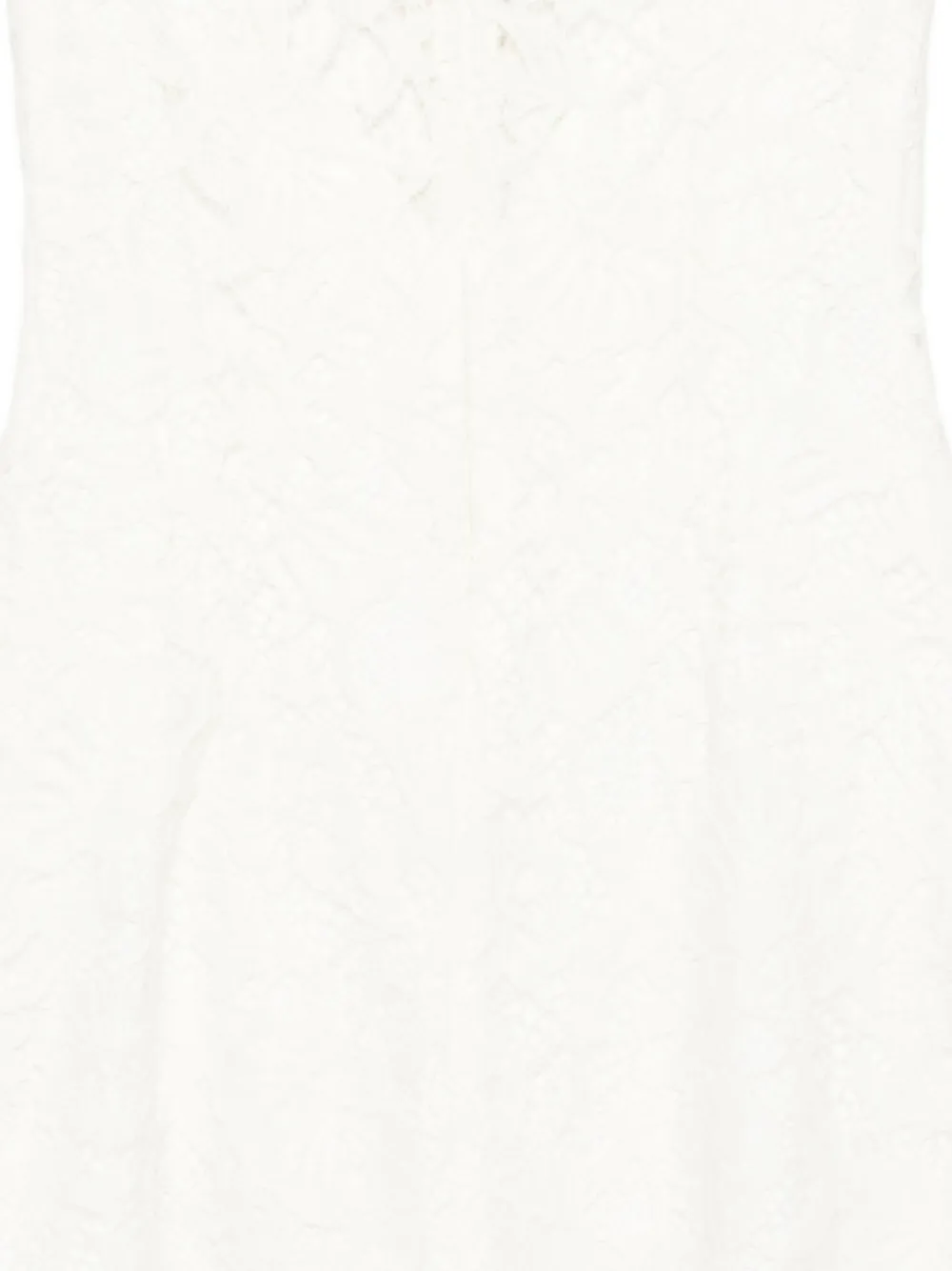 MANURI Mini-jurk met gestrikte hals Wit