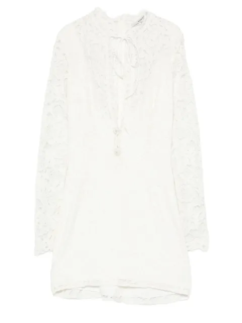 MANURI tie-neck mini dress