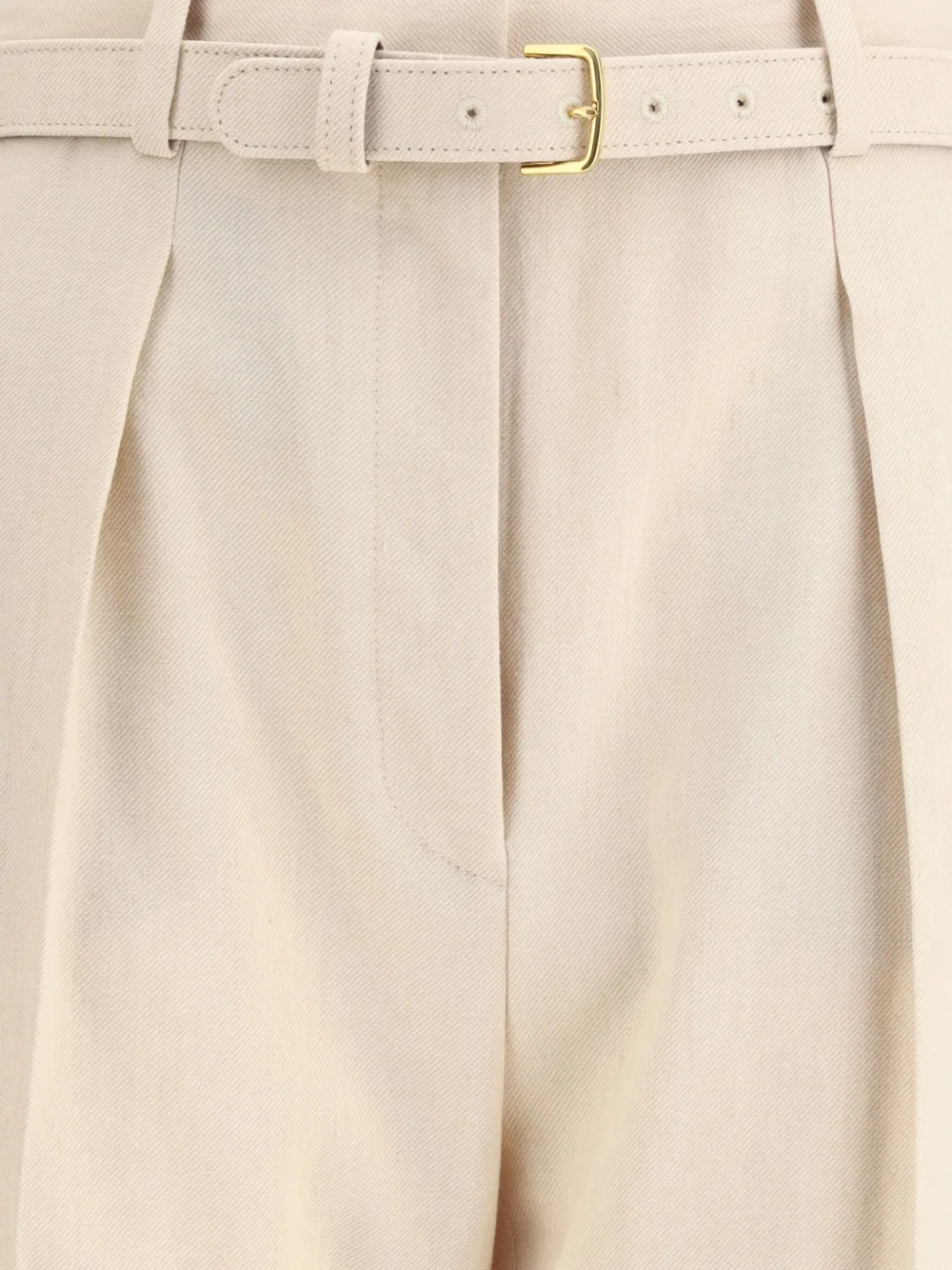 Loro Piana Edward Belted Trousers In Multi