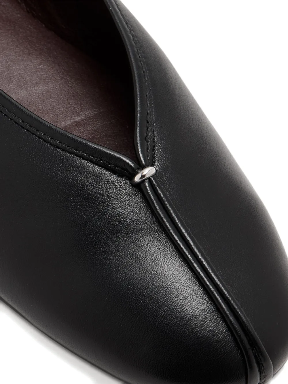 Vince Ori leren ballerina's Zwart