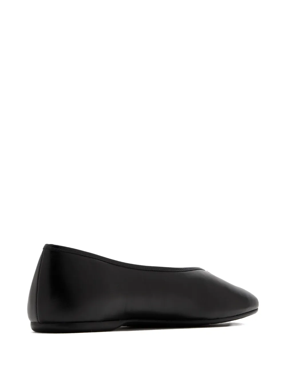 Vince Ori leather ballet flats - Zwart