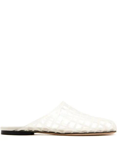 Vince almond caged flat mules