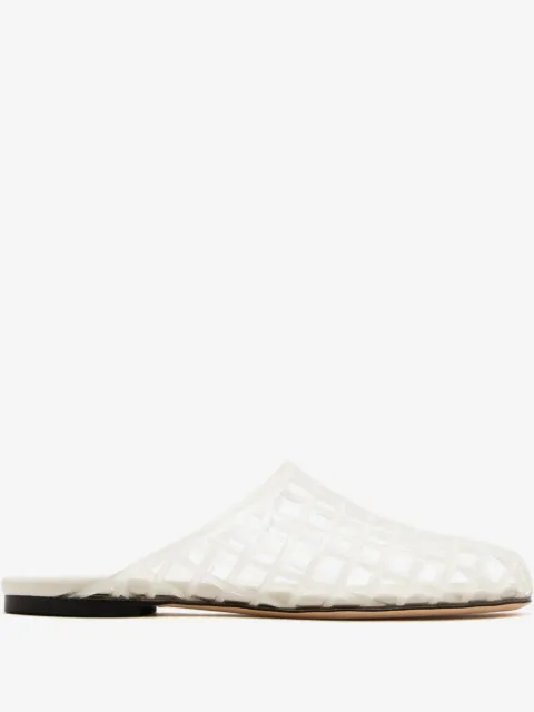Vince almond caged flat mules