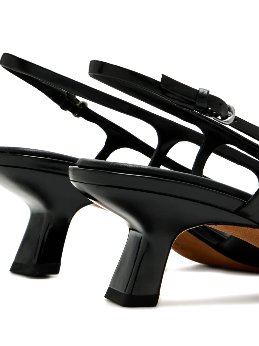 Vince Bianca slingback pumps met hak Zwart