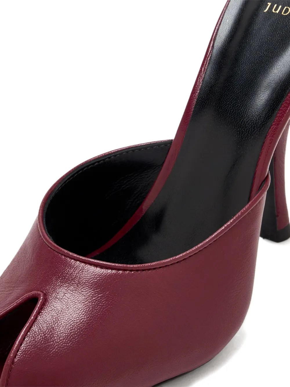Jude 105mm Date Peep-toe Stiletto Mules In Red
