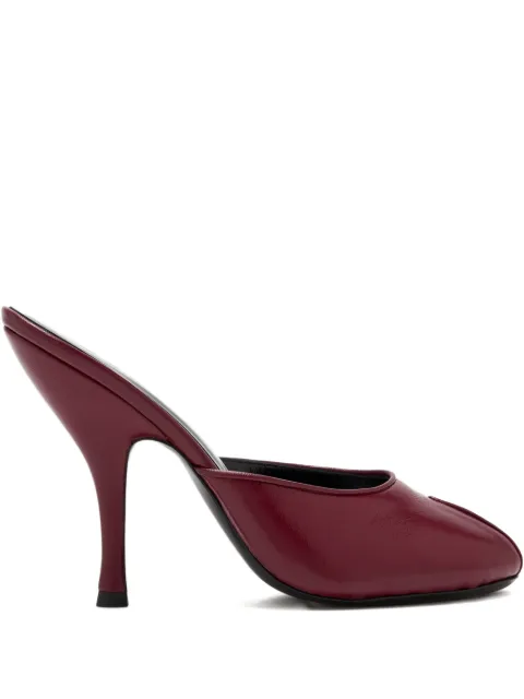 Jude 105mm Date peep-toe stiletto mules
