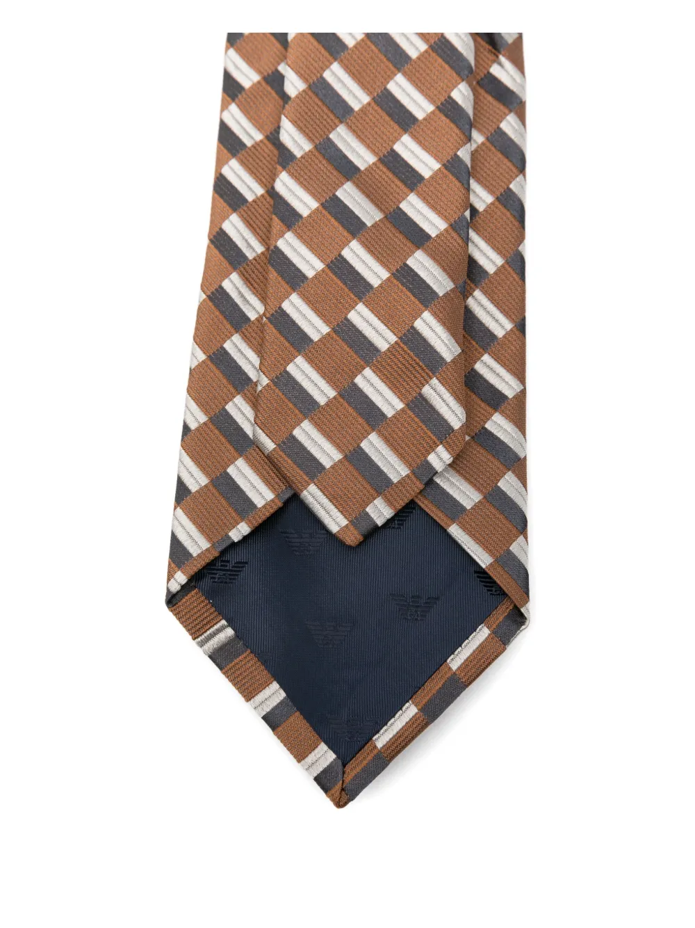 Emporio Armani Stripes Mix Tie Accessories In Brown