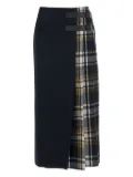 Seafarer Ginny plaid-check skirt - Black