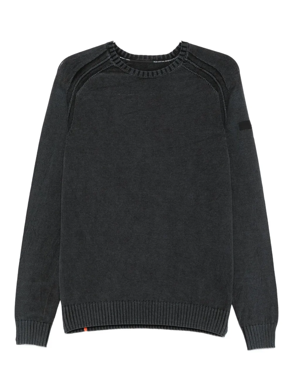 RRD raglan-sleeve cotton sweater Grijs