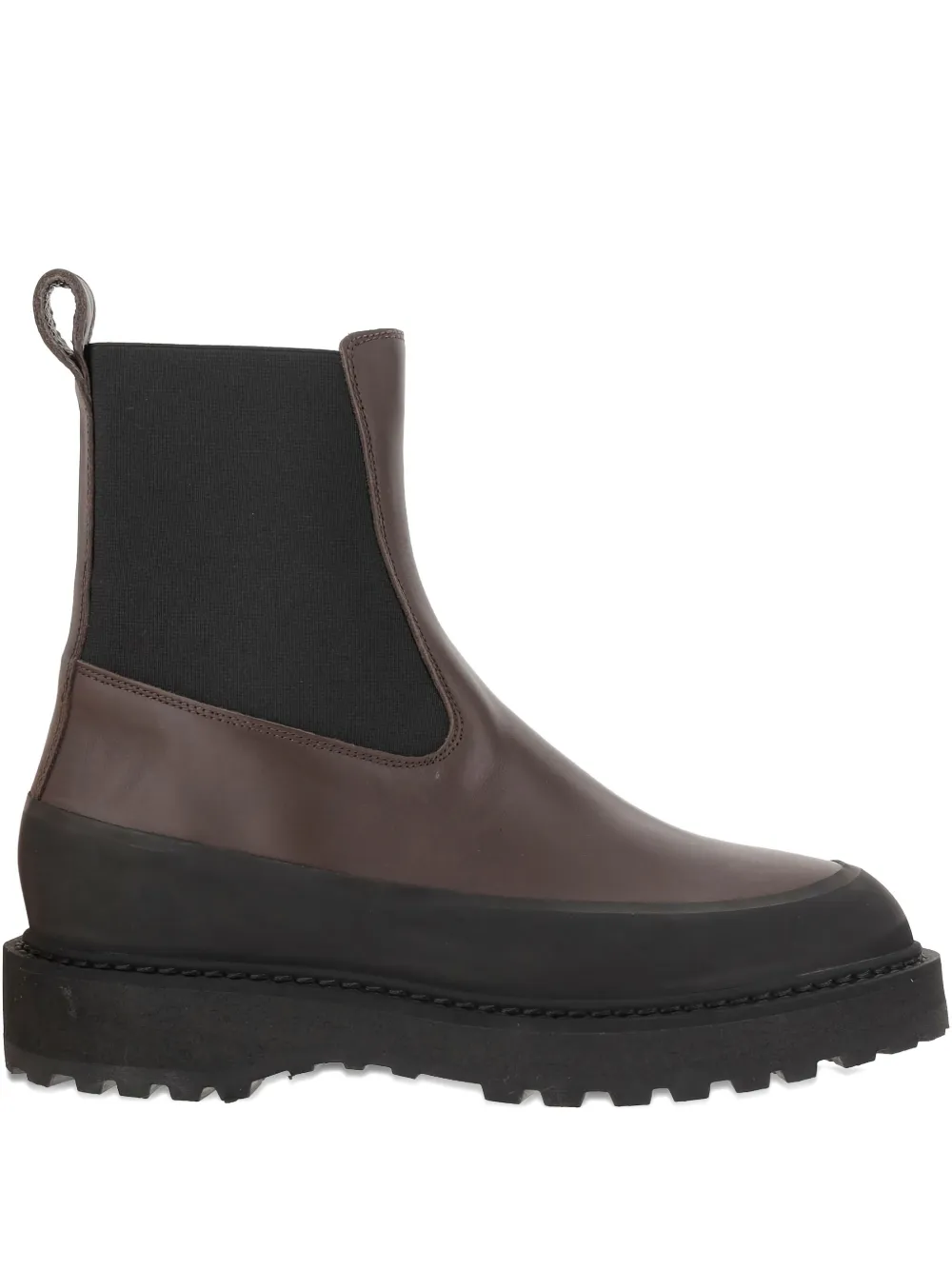 Le Monde Beryl Round-toe Chunky-sole Chelsea Boots In Brown