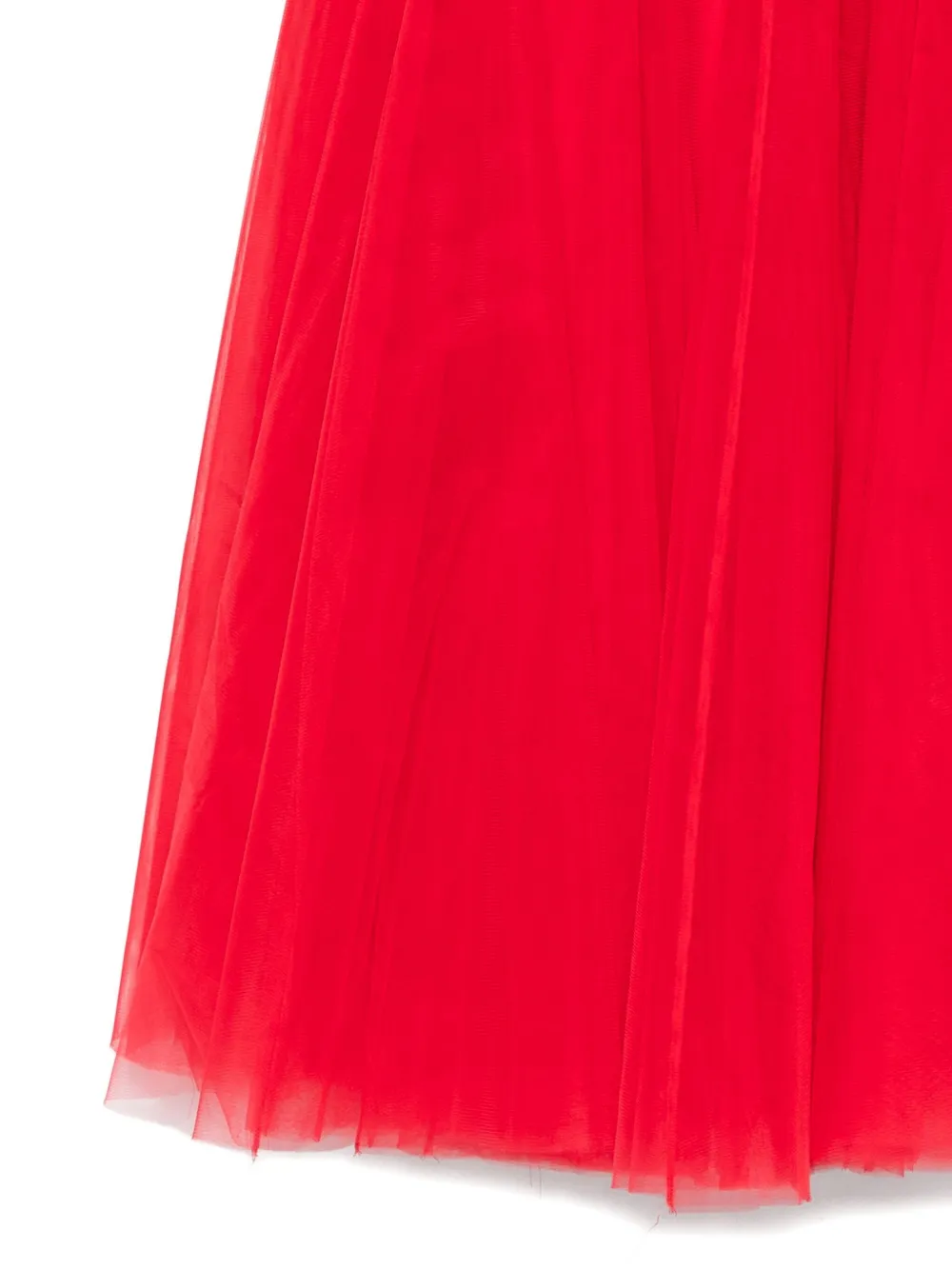 Parlor Tulle Elasticated-waist Skirt In Red