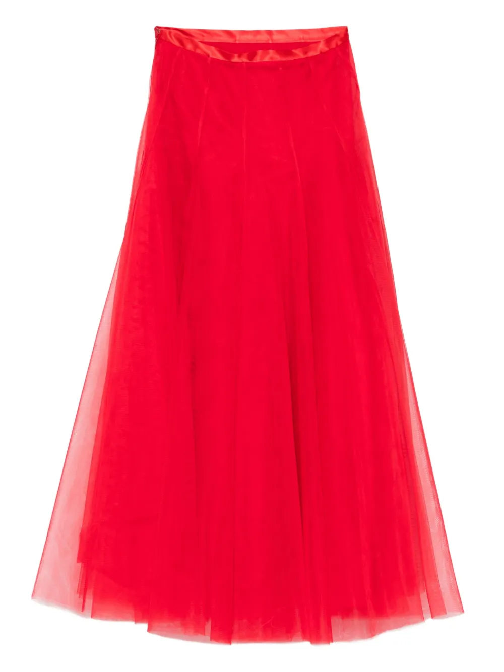 Parlor tulle elasticated-waist skirt - Rood