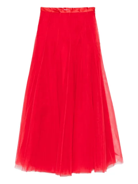 Parlor tulle elasticated-waist skirt