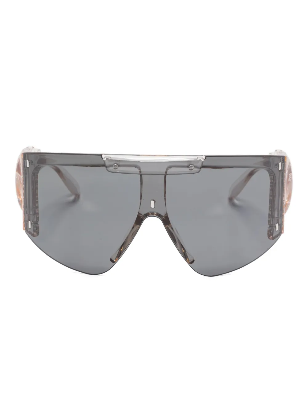 Ottolinger knotted shield sunglasses Zwart